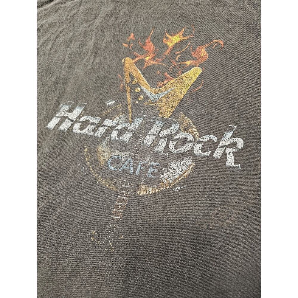 Vintage 1998 Hard Rock Cafe Kona Hawaii T-Shirt Size XL DISTRESSED Faded Fire - Picture 2 of 10